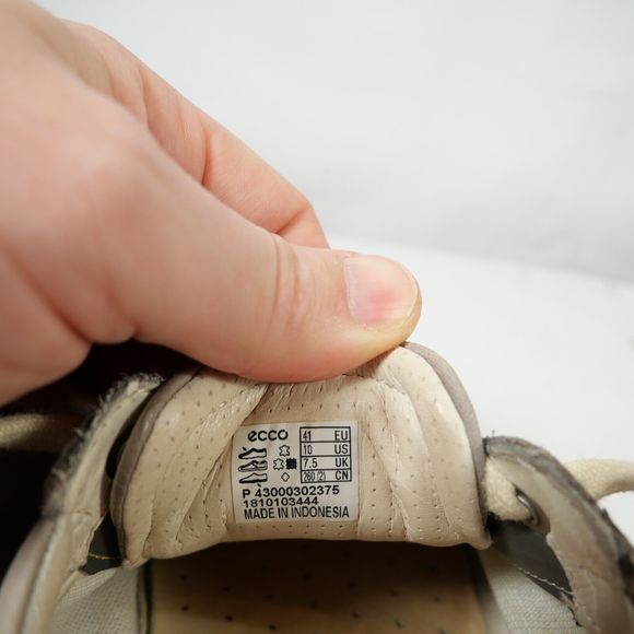 Ecco Soft 7 Suede Leather Lace-Up Sneakers Warm Gray Nubuck Size EU 41 US 10 - Picture 9 of 9